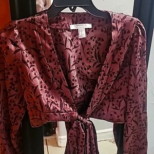 Burgundy top